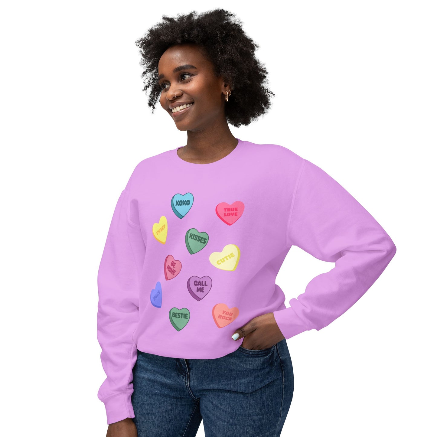 Candy Heart Crewneck Sweatshirt
