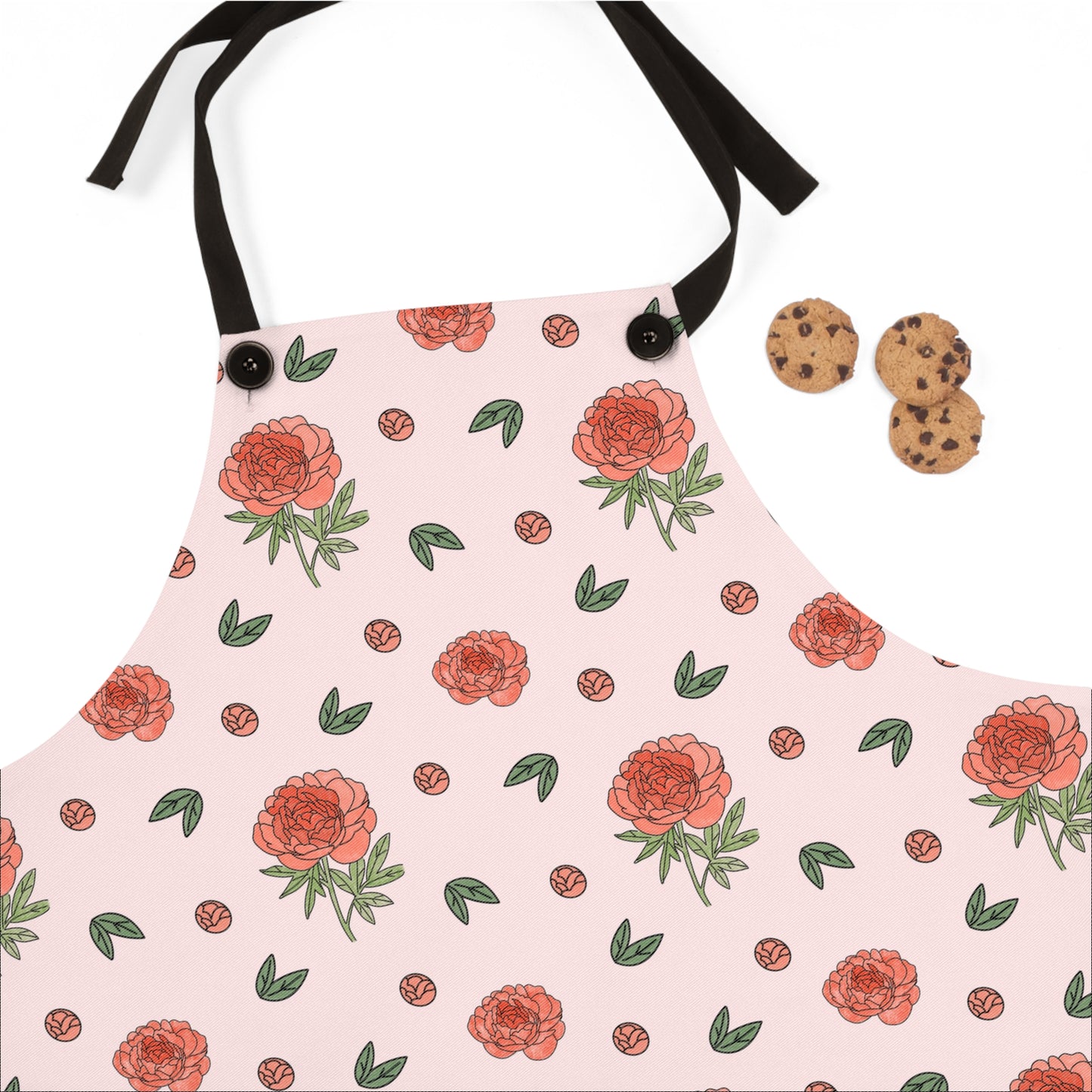 Peony Apron — Floral Kitchen Apron