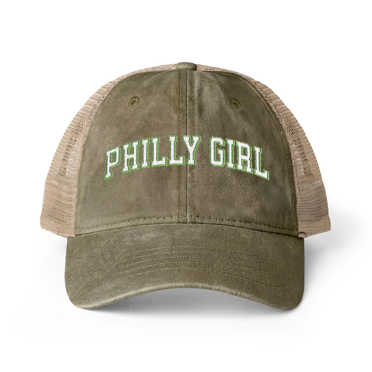Philly Girl Women's Washed Mesh-Back Cap