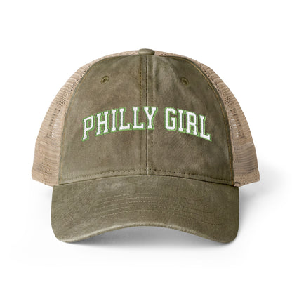Philly Girl Women's Washed Mesh-Back Cap