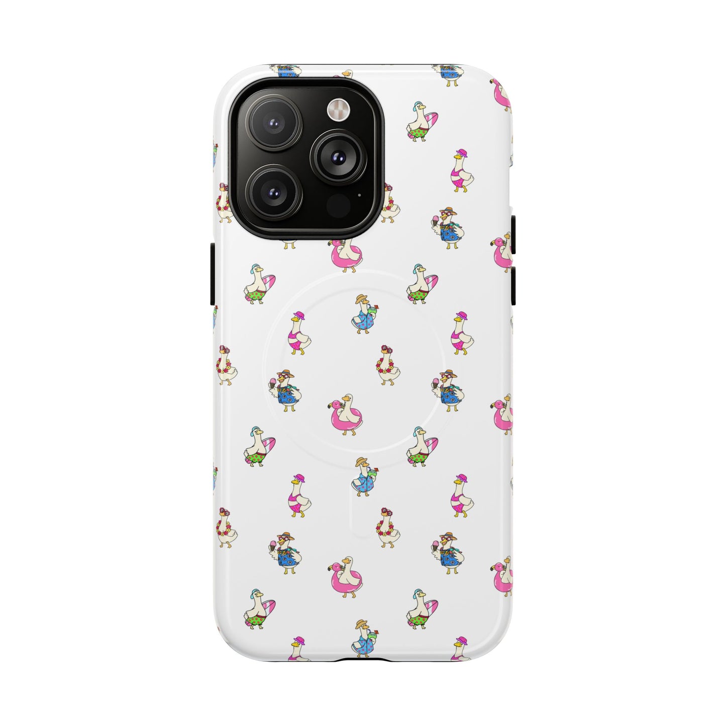 Cute Goose Summer Pattern Tough Magnetic Case