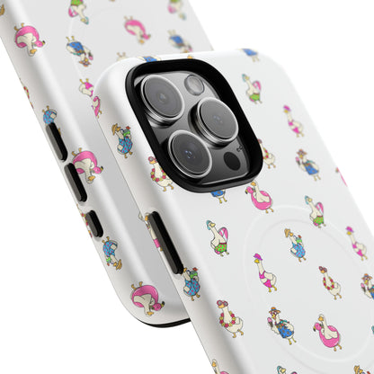 Cute Goose Summer Pattern Tough Magnetic Case
