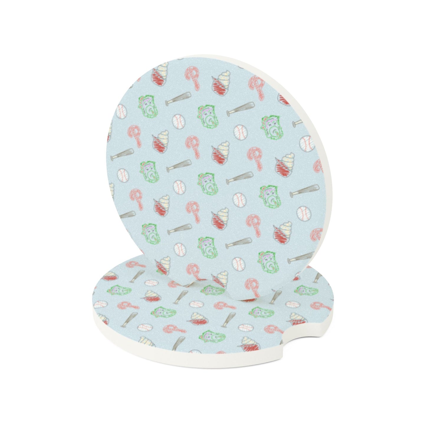 Phillies Soapstone Car Coaster