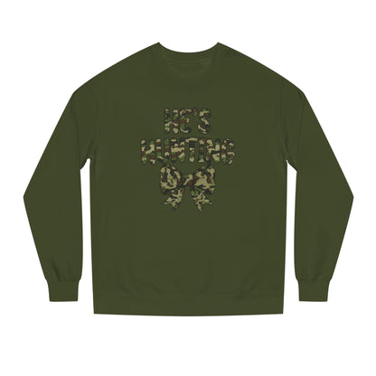 He's Hunting Faux Knit Sweatshirt