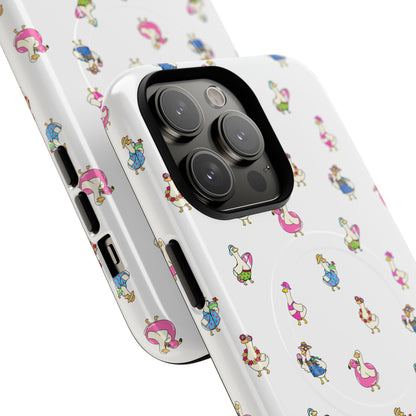 Cute Goose Summer Pattern Tough Magnetic Case
