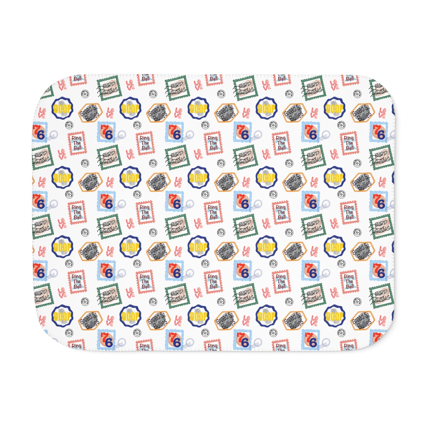 Philadelphia Teams Stamp Sherpa Blanket