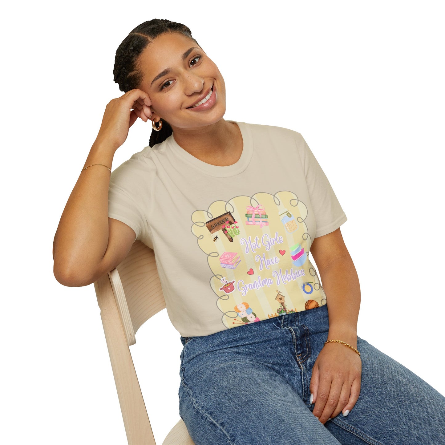 Hot Girls Grandma Hobbies T-Shirt