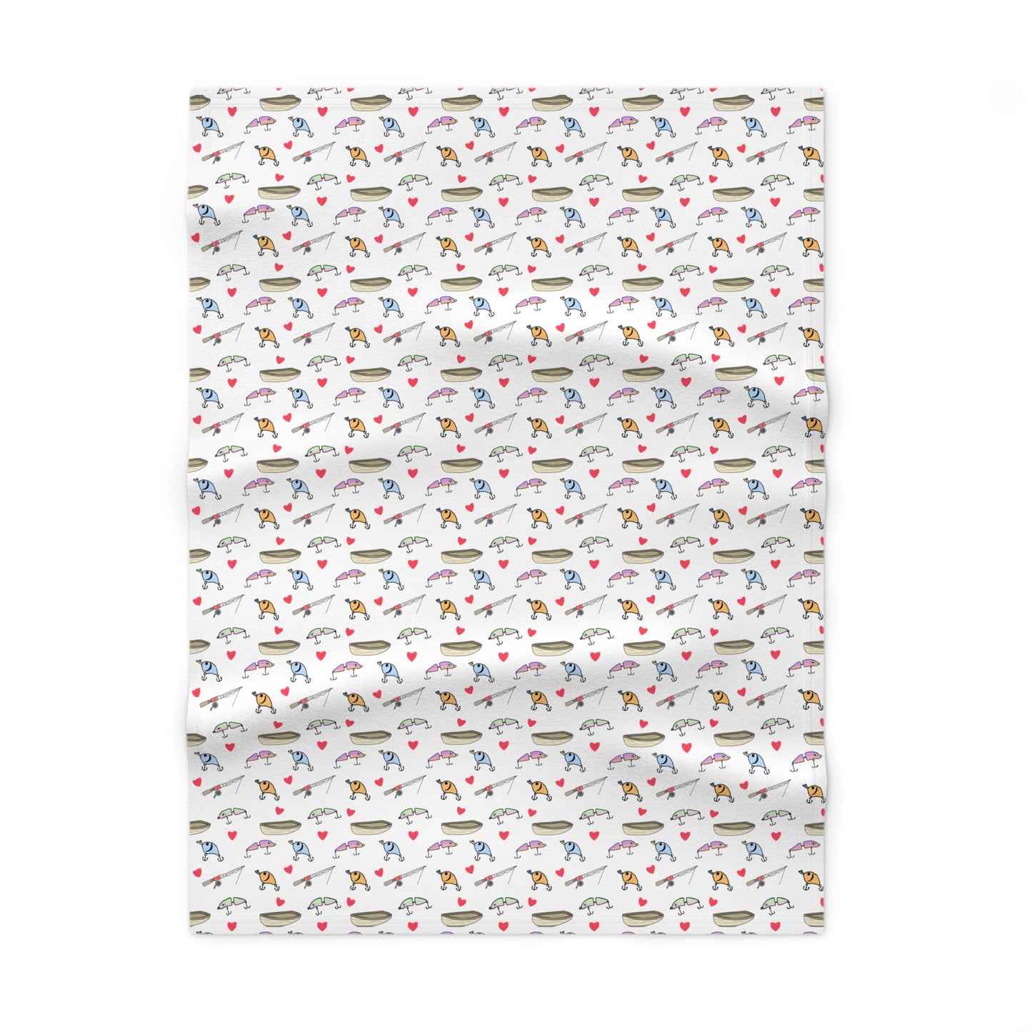 Fishing Lure Soft Fleece Baby Blanket