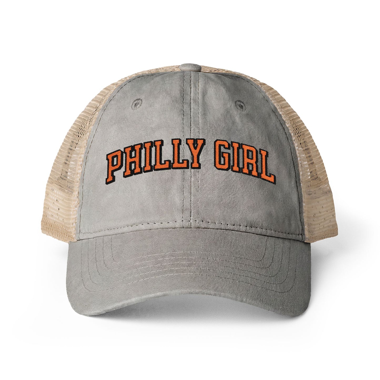 Philly Girl Women's Washed Mesh-Back Cap