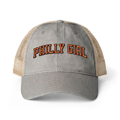 Philly Girl Women's Washed Mesh-Back Cap