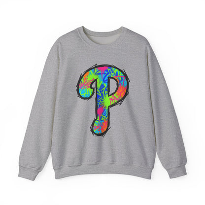 'P' 80s Retro Crewneck Sweatshirt