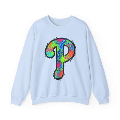 'P' 80s Retro Crewneck Sweatshirt