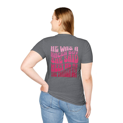 Racer Boy Pink T-Shirt