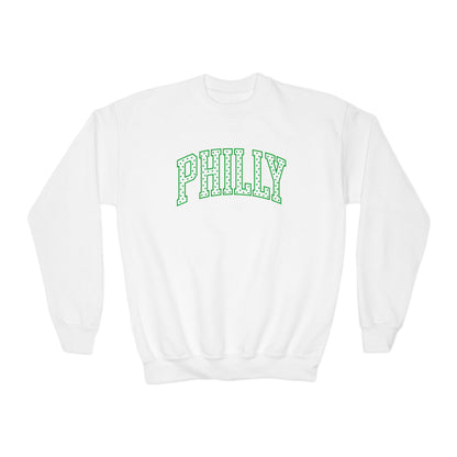 PHILLY Polka Dot Youth Crewneck Sweatshirt
