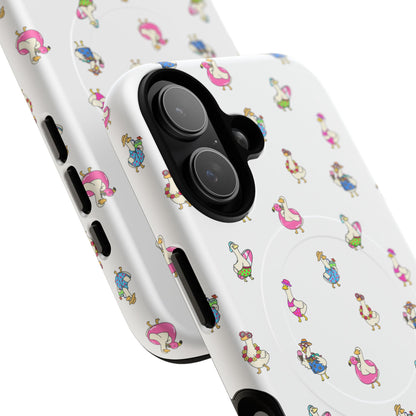 Cute Goose Summer Pattern Tough Magnetic Case