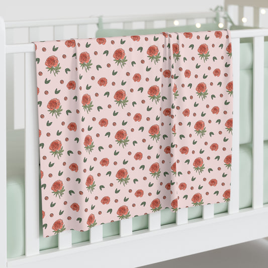 Peony Swaddle Baby Blanket