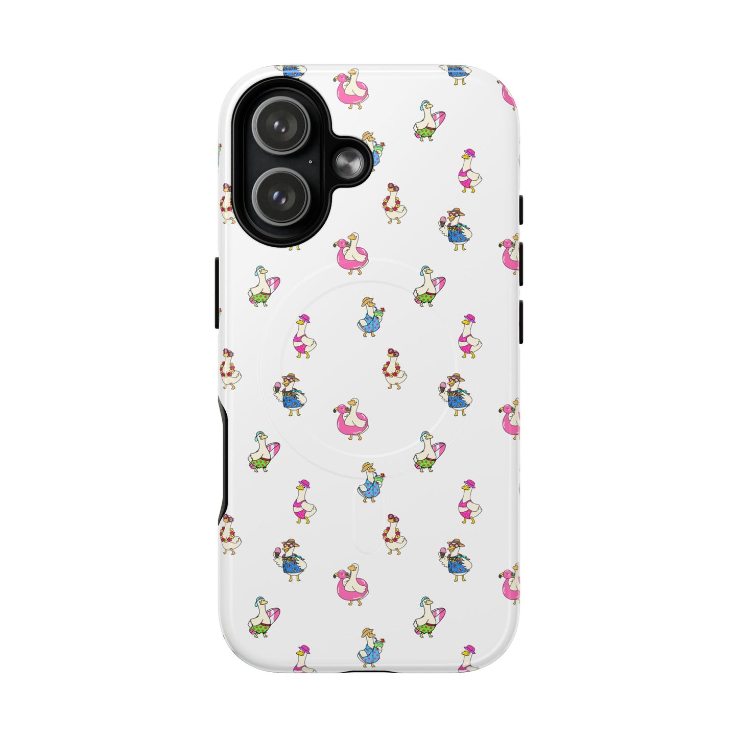 Cute Goose Summer Pattern Tough Magnetic Case