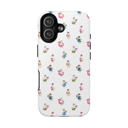 Cute Goose Summer Pattern Tough Magnetic Case