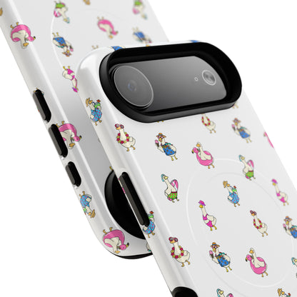 Cute Goose Summer Pattern Tough Magnetic Case