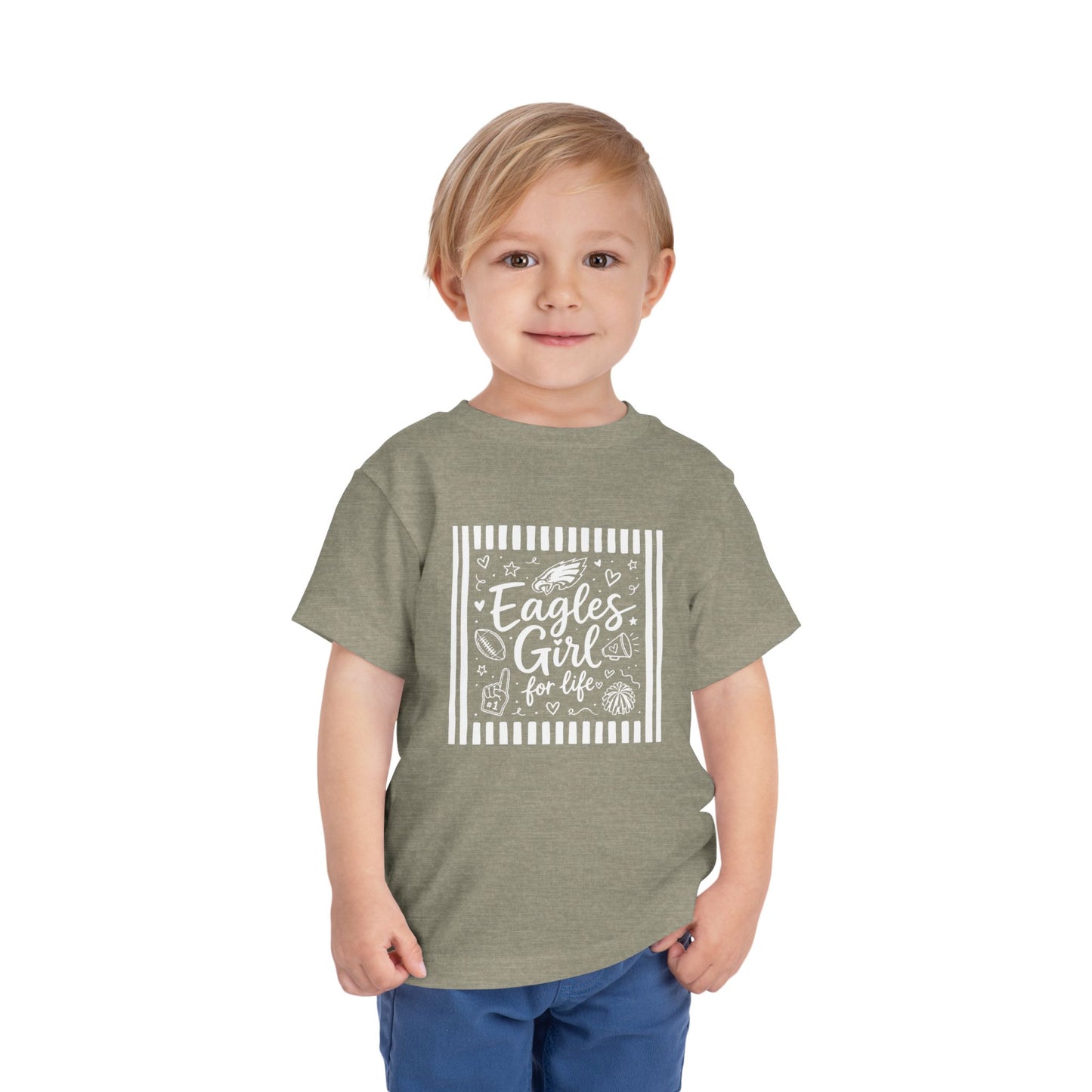 Eagles Girl Collage Toddler Tee