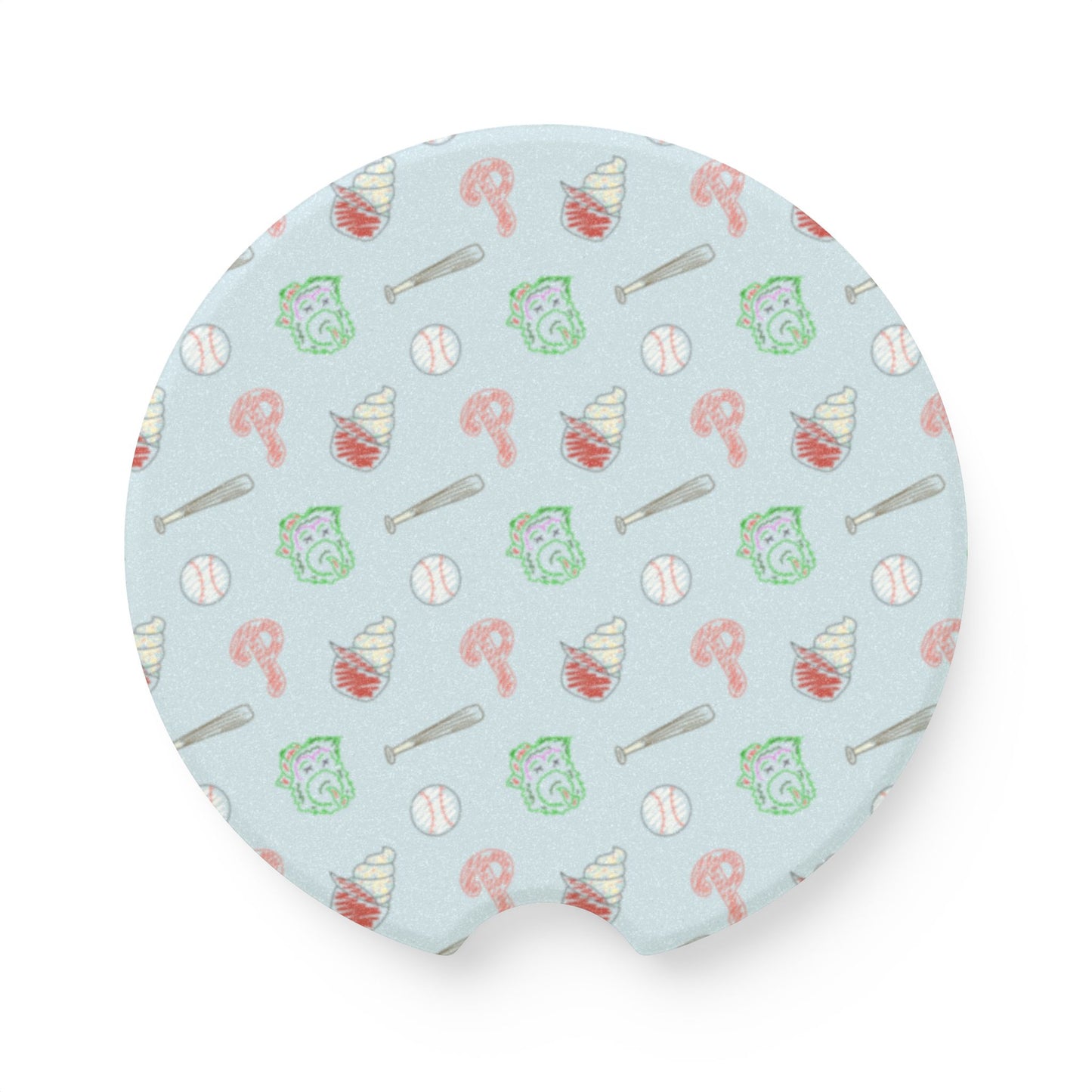 Phillies Soapstone Car Coaster