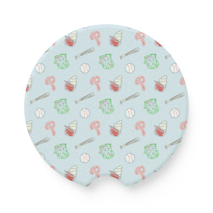 Phillies Soapstone Car Coaster