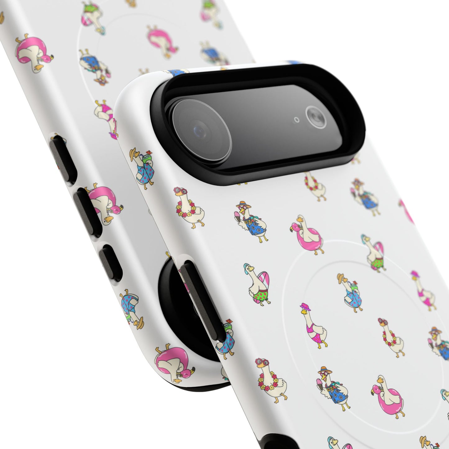 Cute Goose Summer Pattern Tough Magnetic Case