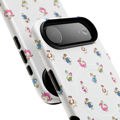 Cute Goose Summer Pattern Tough Magnetic Case