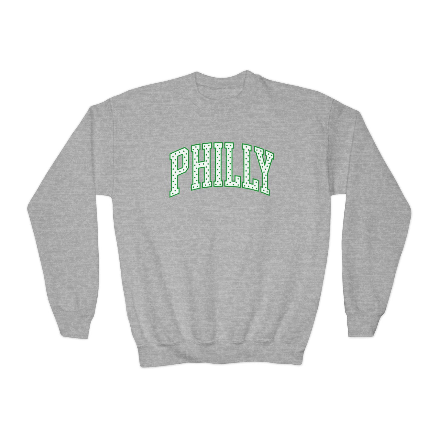 PHILLY Polka Dot Youth Crewneck Sweatshirt