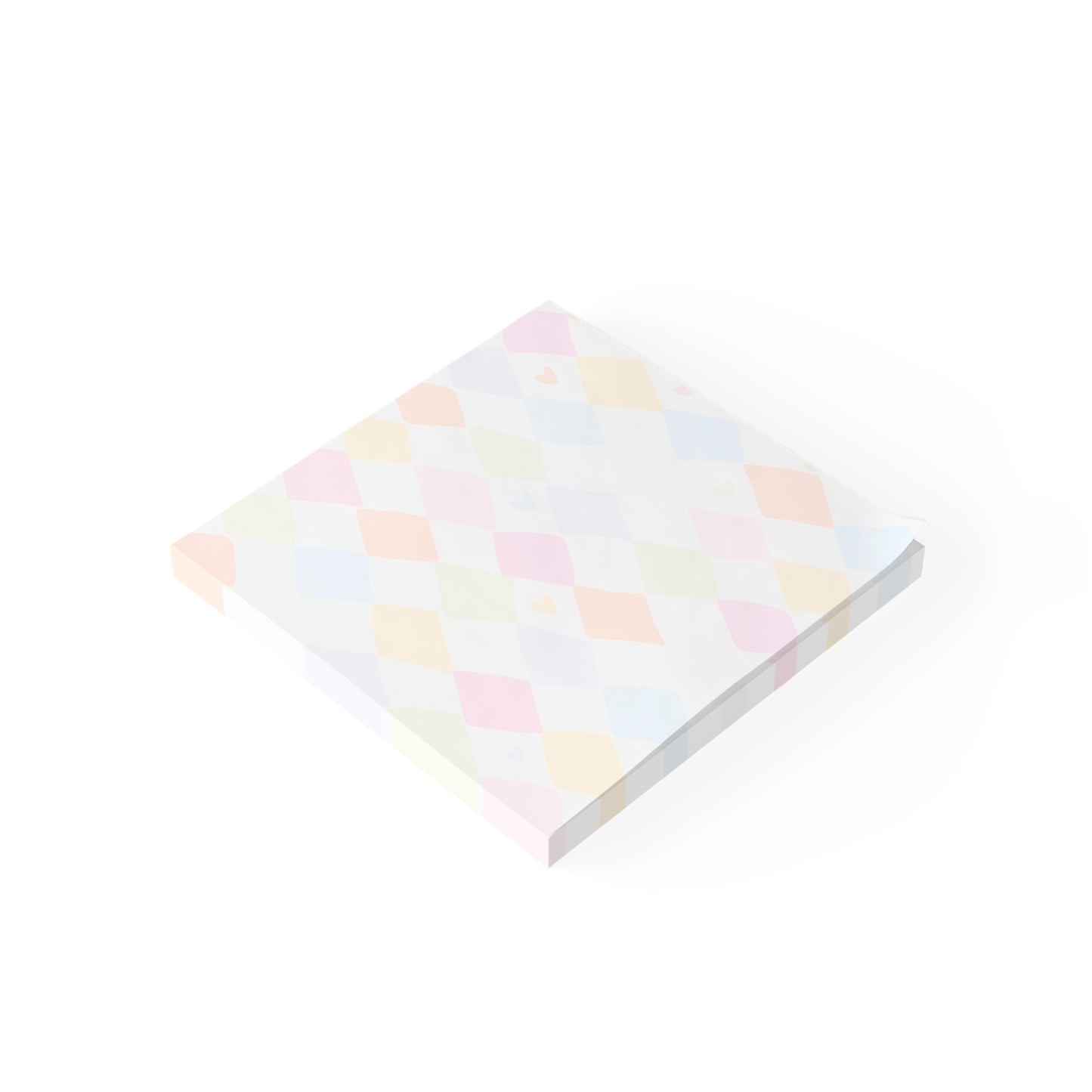 Argyle Colorful Post-it Note Pads — Patterned Sticky Notes