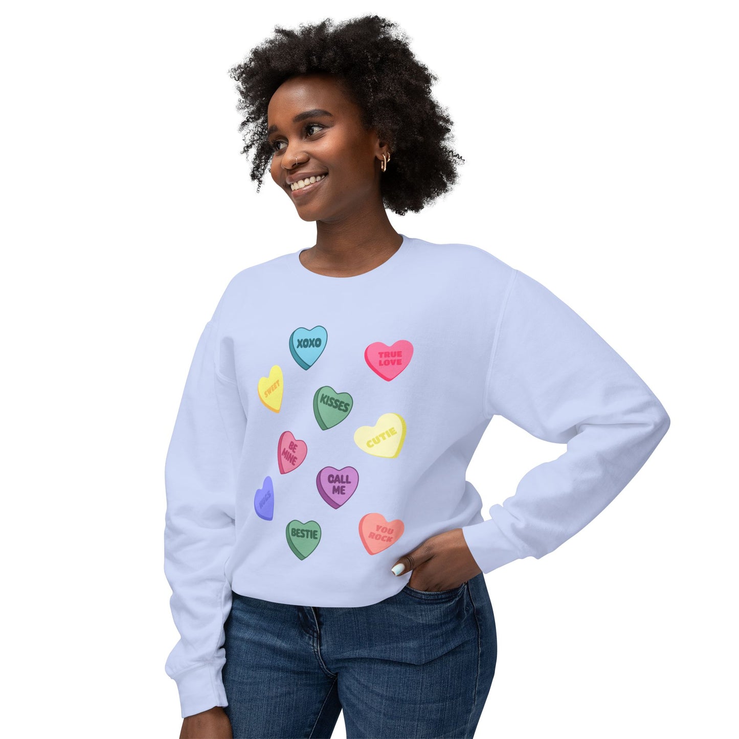 Candy Heart Crewneck Sweatshirt