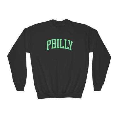 PHILLY Seersucker Youth Crewneck Sweatshirt