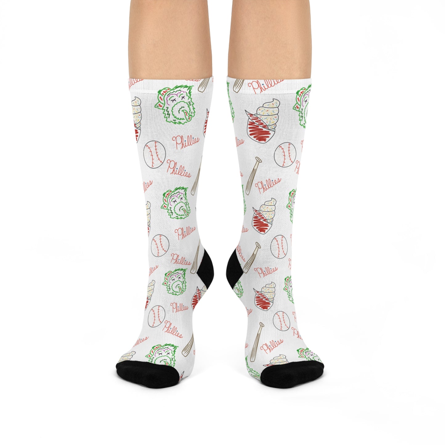 Phillies Cushioned Crew Socks