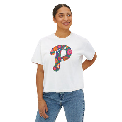 Floral  P Women's Boxy Tee