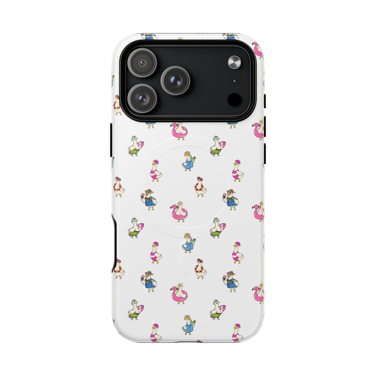 Cute Goose Summer Pattern Tough Magnetic Case