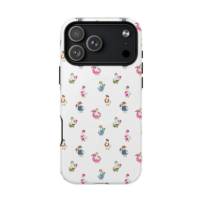 Cute Goose Summer Pattern Tough Magnetic Case
