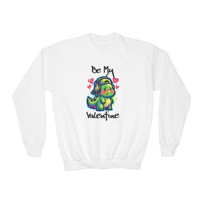 Dino Valentine Youth Sweatshirt