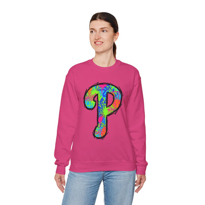 'P' 80s Retro Crewneck Sweatshirt