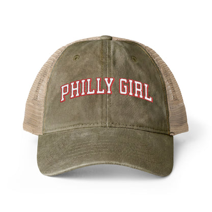 Philly Girl Women's Washed Mesh-Back Cap