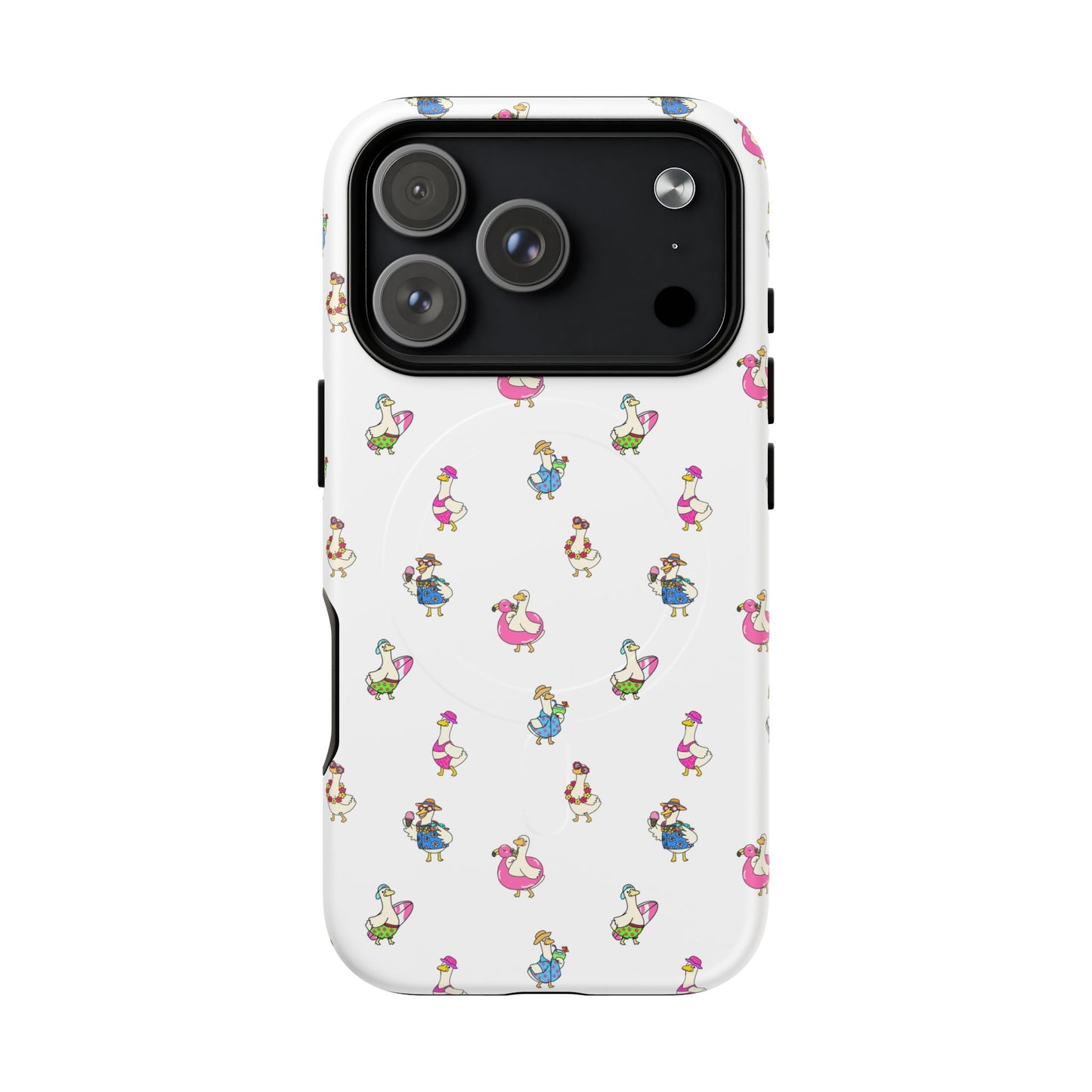 Cute Goose Summer Pattern Tough Magnetic Case