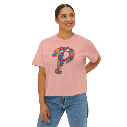 Floral  P Women's Boxy Tee