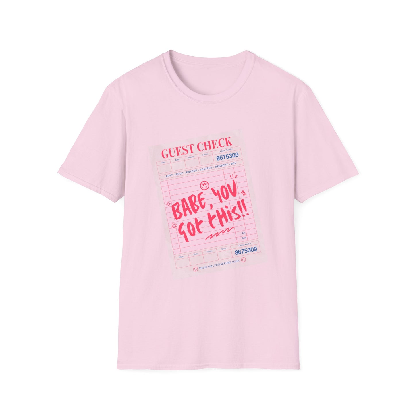 You Got This Babe Diner Check T-Shirt
