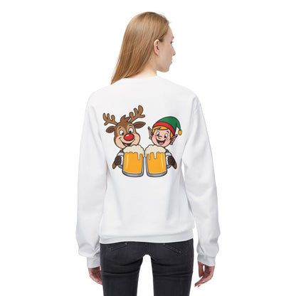 Unisex Santa's Beer Tab Midweight Crewneck Sweatshirt