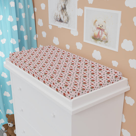 Peony Baby Changing Pad Cover