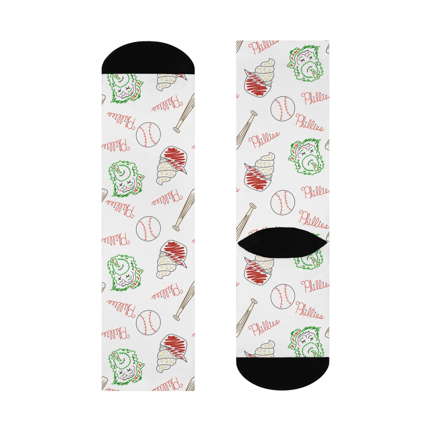 Phillies Cushioned Crew Socks