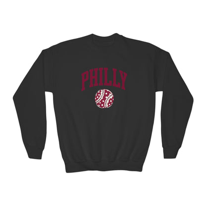 PHILLY Baseball Youth Crewneck Sweatshirt