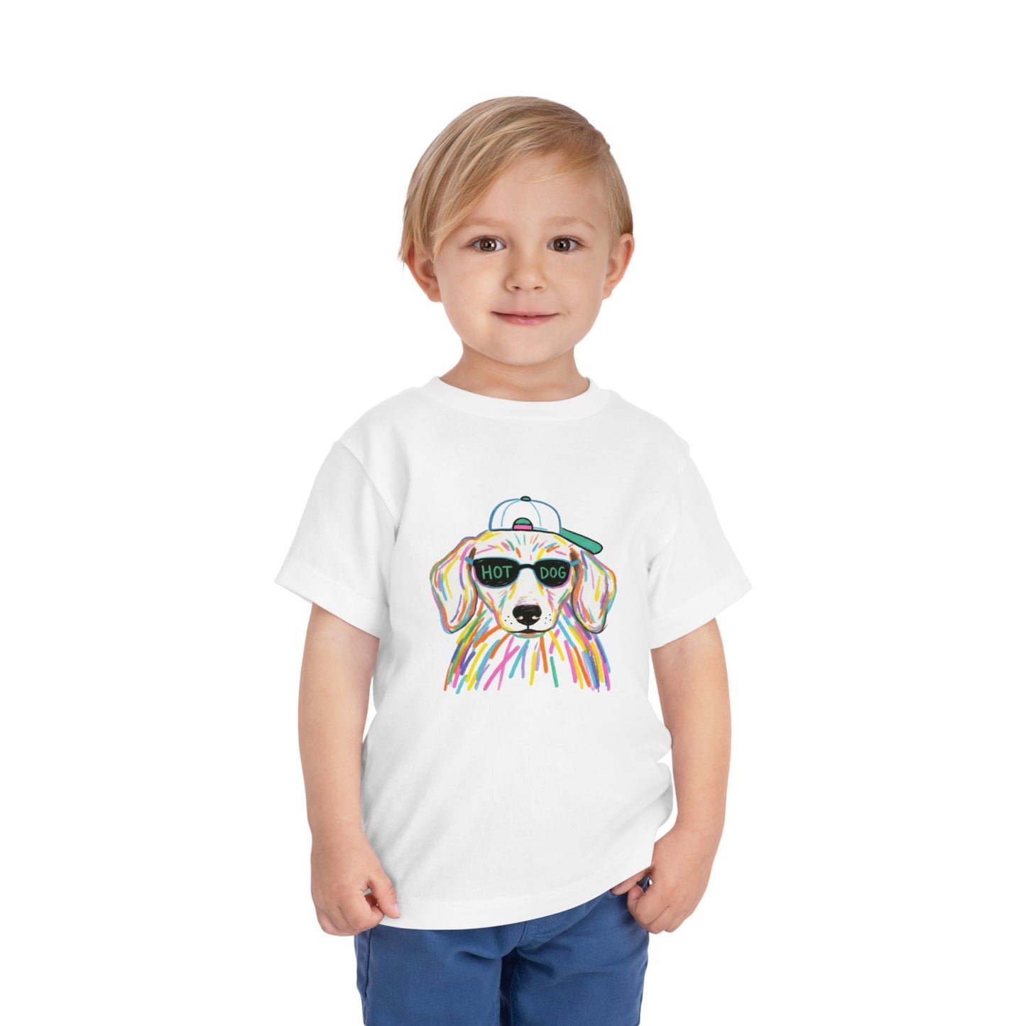 Hot Dog Toddler Short Sleeve Tee