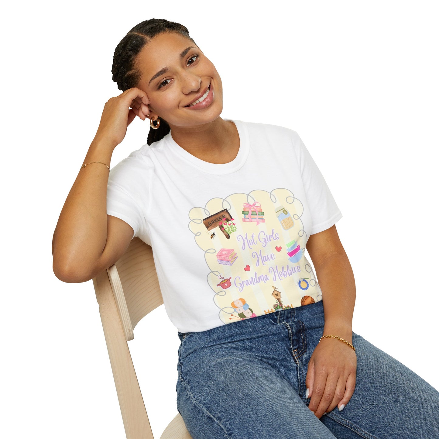 Hot Girls Grandma Hobbies T-Shirt