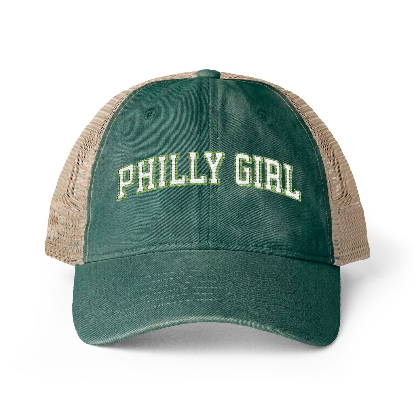 Philly Girl Women's Washed Mesh-Back Cap