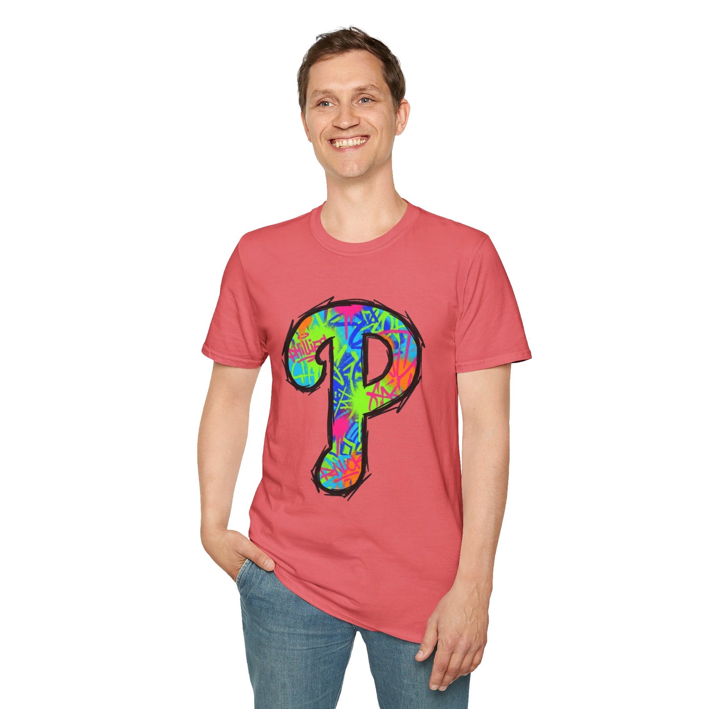 80s Funky 'P' Retro T-Shirt